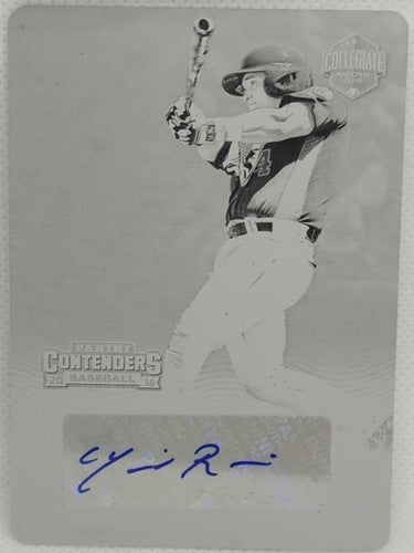 MIKE RIVERA 2016 Panini Elite Extra Edition AUTO PRINTING PLATE SP #1/1 Michael
