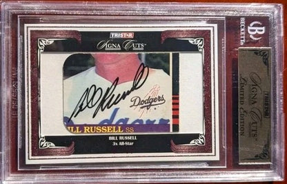 BILL RUSSELL 2008 TriStar Signa Cuts Buyback AUTO RED #2/25 Dodgers 1985 Beckett