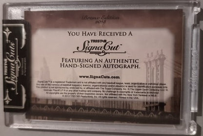 TED GRAY 2013 TriStar SignaCuts Bronx Edition Buyback CUT AUTO #1/5 Yankees WWII