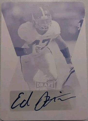 ED STINSON 2014 Leaf Draft Retail RC AUTO PRINTING PLATE SP #1/1 Cardinals Jets