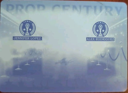 Alex RODRIGUEZ Jennifer LOPEZ 2019 Leaf Pop Century Co-Stars PRINTING PLATE 1/1