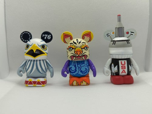 Disney Park Series #7 Vinylmation 13 SET + Chaser Topper Mickey Mouse World Land