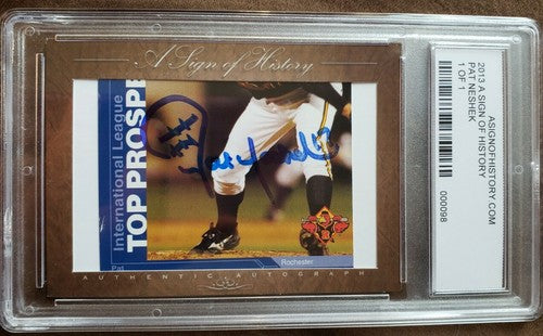 PAT NESHEK 2013 A Sign of History Cut Signature Rookie AUTO #1/1 of 1 2006 Twins