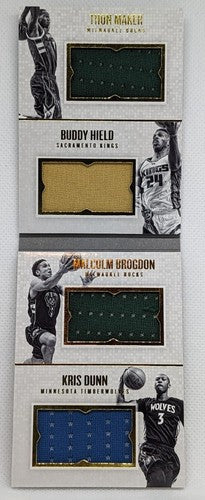 Malcolm BROGDON Buddy HIELD Kris DUNN Thon MAKER 2016-17 QUAD Jersey BOOKLET 149