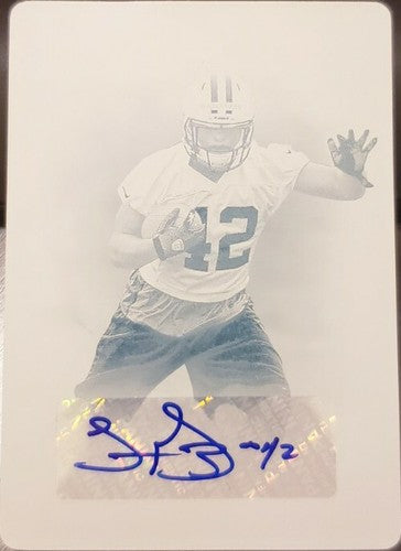 TERRANCE GANAWAY 2012 Panini Prime Signatures RC AUTO PRINTING PLATE #1/1 Rams