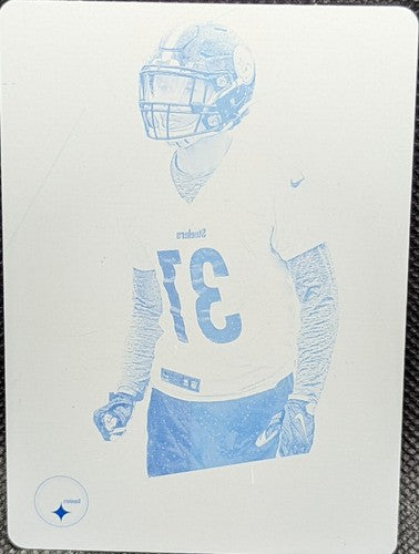 JUSTIN LAYNE 2019 Panini Phoenix RC PRINTING PLATE SP 1/1 Steelers Giants One of