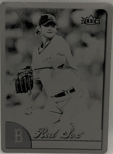 KYLE SNYDER 2007 Fleer Baseball PRINTING PLATE SP 1/1 Red Sox Rays Royals One of