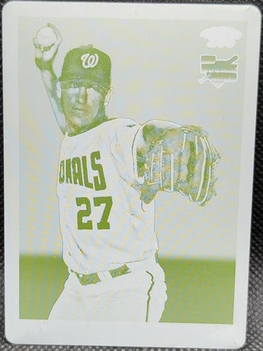 JORDAN ZIMMERMANN 2009 Topps T-206 RC PRINTING PLATE SP #1/1 Nationals One of