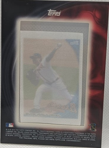 JAIR JURRJENS 2010 Topps Series 1 SILK Collection Mini Patch #/50 Braves Orioles