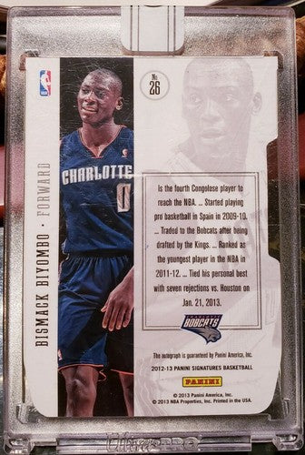 BISMACK BIYOMBO 2012-13 Panini Signatures BuyBack AUTO SP #/99 2015-16 Replay