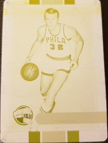 BILLY CUNNINGHAM 2009-10 Panini Basketball Hall of Fame PRINTING PLATE 1/1 76ers