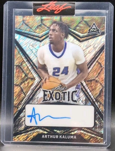 ARTHUR KALUMA 2022-23 Leaf Exotic PROOF AUTO Turtle SHIMMER #1/1 Texas Longhorns