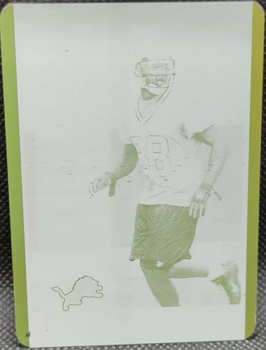 MIKE WILLIAMS 2005 Topps Bowman RC PRINTING PLATE SP #1/1 Lions Seahawks One of