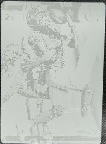 COREY DAVIS 2019 Panini Luminance PRINTING PLATE #1/1 Titans Jets Patches One of