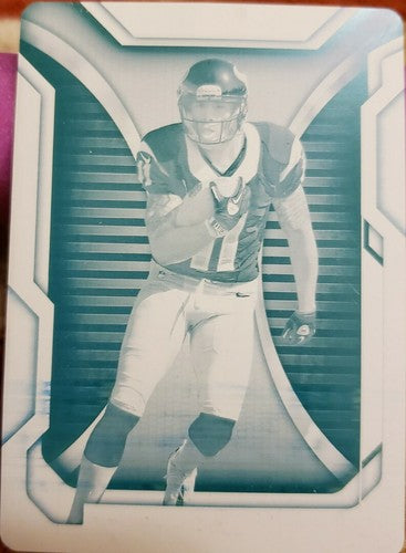 DeVIER POSEY 2012 Topps Strata Signatures PRINTING PLATE #1/1 Houston Texans RC