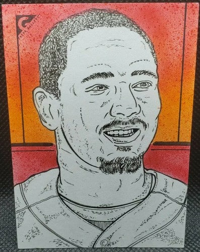 MOOKIE BETTS 2019 Topps Gallery 1/1 SKETCH Rusty Gilligan AUTO Red Sox Dodgers