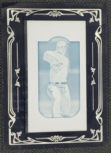 C.J. Wilson 2013 Topps Gypsy Queen Framed Mini Printing Plate SP #1/1 Angels CJ
