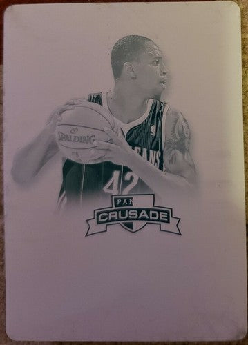 LANCE THOMAS 2012-13 Crusade Quest Autographs PRINTING PLATE SP 1/1 of 1 Hornets