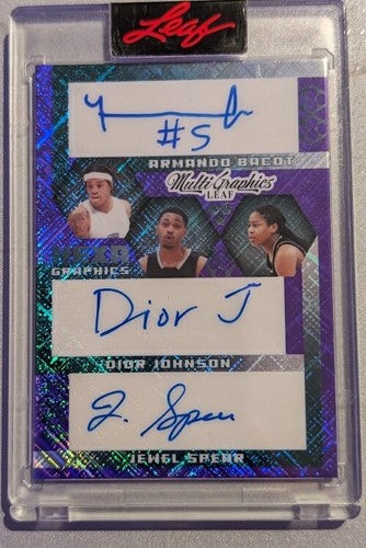 Kyle FILIPOWSKI Armando BACOT Kameron McGUSTY SPEAR + 2022-23 Multigraphics AUTO