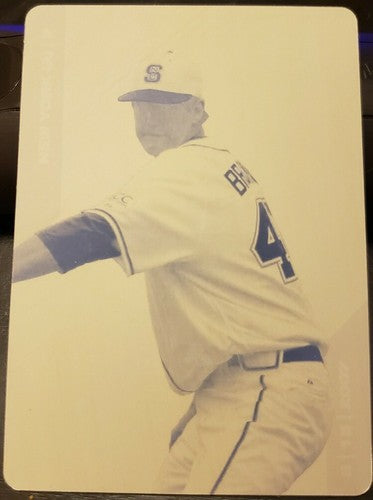 ANDREW BRACKMAN 2008 Just Minors Rookie Press PRINTING PLATE SP 1/1 of 1 Yankees