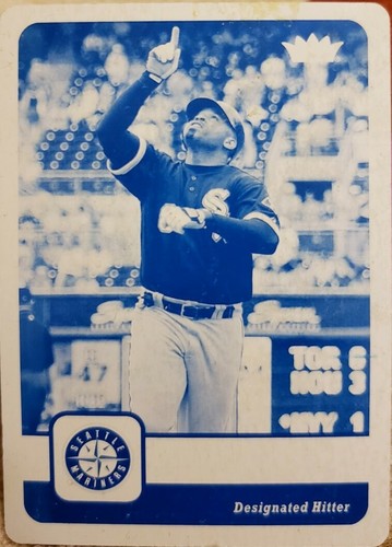 CARL EVERETT 2006 Upper Deck Fleer PRINTING PLATE SP #1/1 Red White Sox Mariners