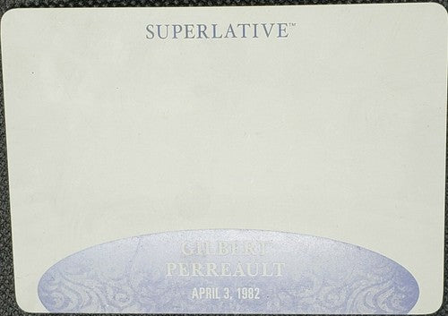 GILBERT PERREAULT 2015 In the Game Superlative Hockey PRINTING PLATE #1/1 Sabres