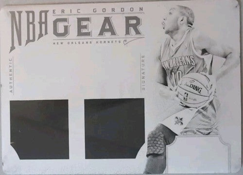 ERIC GORDON 2012-13 Panini National Treasures NBA Gear PRINTING PLATE SP #1/1 Of
