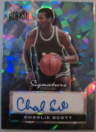 CHARLIE SCOTT 2024 Leaf Metal Signature Series AUTO BORDERLESS #1/1 Suns Celtics