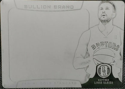 LINAS KLEIZA 2012-13 Panini Gold Standard Brand Tag PRINTING PLATE SP 1/1 One of
