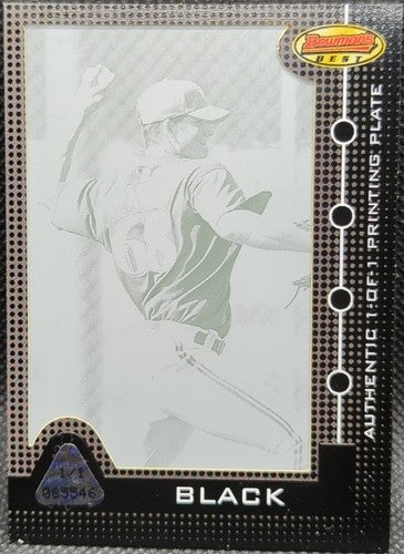 MANNY PARRA 2005 Topps Bowman's Best RC PRINTING PLATE #1/1 Brewers Reds One of