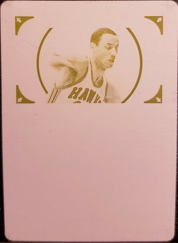 LENNY WILKENS 2009-10 Panini National Treasures Legends PRINTING PLATE 1/1 Hawks