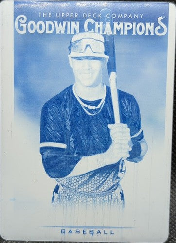 CARLOS COLMENAREZ 2021 UD Goodwin Champions RC PRINTING PLATE SP 1/1 Rays One of