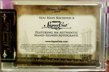 BILLY GARDNER 2013 SignaCuts Bronx Edition Signa Cut AUTO RED #3/5 Yankees Bill