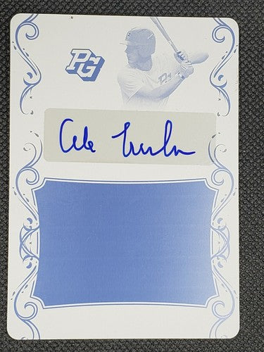 COLE HINKELMAN 2018 Leaf Perfect Game RC DUAL AUTO PRINTING PLATE #1/1 Stanford