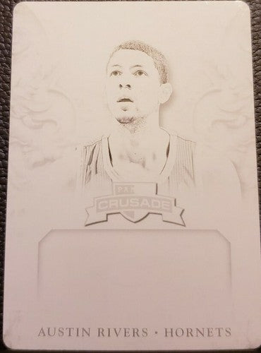 AUSTIN RIVERS 2012-13 Panini Crusade Quest Memorabilia PRINTING PLATE 1/1 Knicks