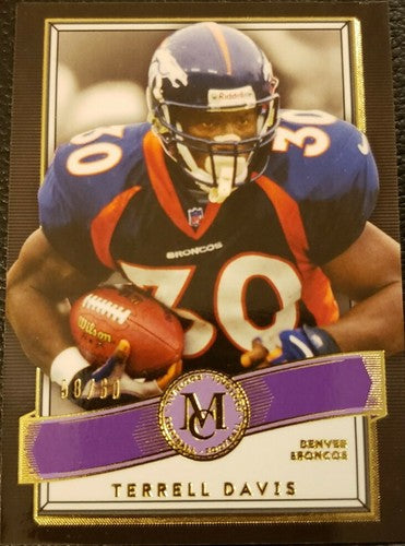 TERRELL DAVIS 2015 Topps Museum Collection Amethyst Purple SP /60 Denver Broncos