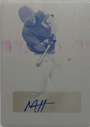 MATTHEW HOSKINS 2021 Leaf Perfect Game National Showcase AUTO PRINTING PLATE 1/1