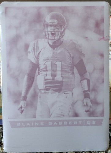 BLAINE GABBERT 2013 Panini Score PRINTING PLATE SP #1/1 of 1 Jaguars Buccaneers