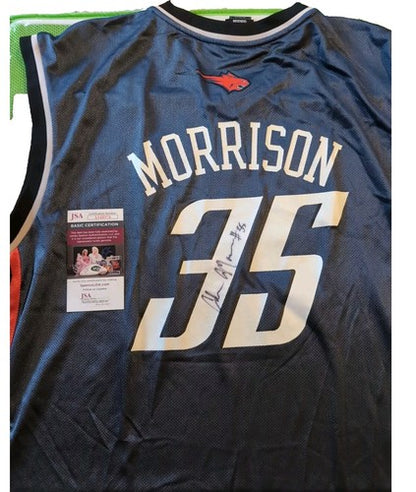 ADAM MORRISON SIGNED 2XL Charlotte Bobcats Adidas JERSEY JSA Authentic AUTO
