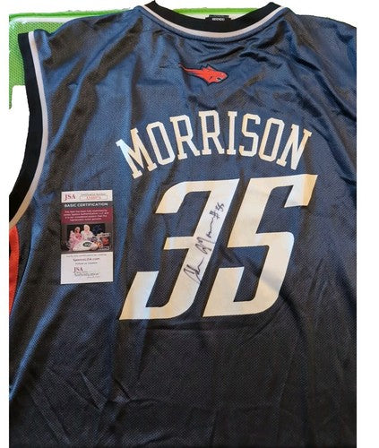 ADAM MORRISON SIGNED 2XL Charlotte Bobcats Adidas JERSEY JSA Authentic AUTO