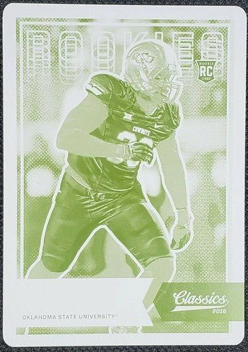 EMMANUEL OGBAH 2016 Panini Classics RC PRINTING PLATE SP #1/1 OSU Browns Patches