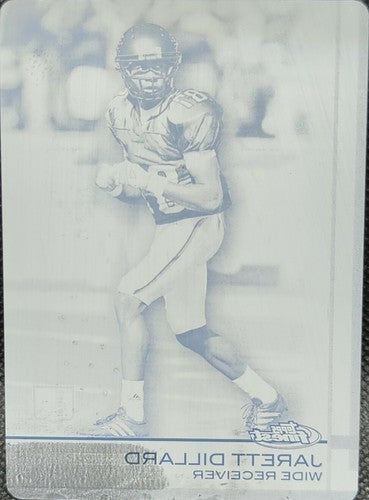 JARETT DILLARD 2009 Topps Finest RC PRINTING PLATE SP #1/1 Jaguars Lions One of