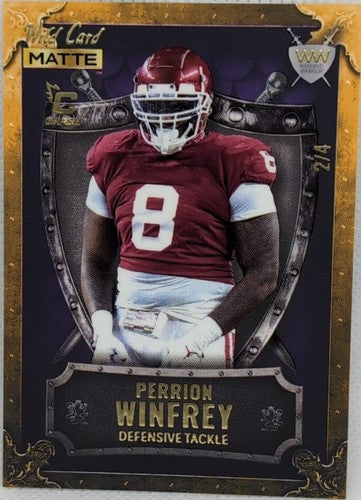 PERRION WINFREY 2022 Wild Card Matte Weekend Warriors RC GOLD CHASE SP /4 Browns