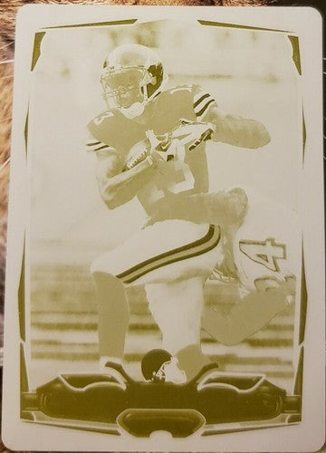 NATE BURLESON 2014 Topps PRINTING PLATE SP #1/1 of 1 Vikings Seahawks Browns #80