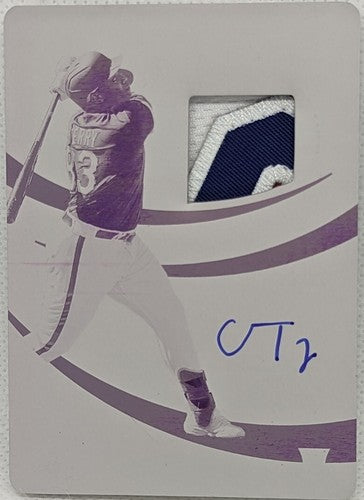 CURTIS TERRY 2022 Panini Immaculate RC DUAL AUTO Jersey PATCH PRINTING PLATE 1/1