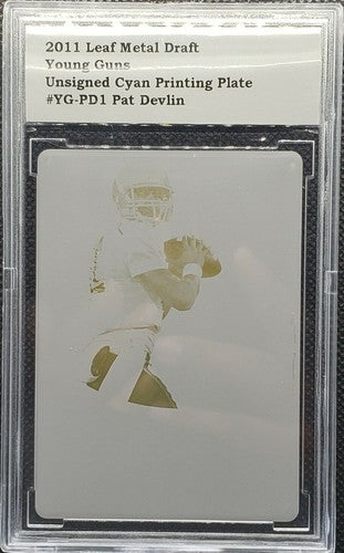 PAT DEVLIN 2011 Leaf Metal Draft RC PRINTING PLATE SP #1/1 Dolphins BCCG Slabbed