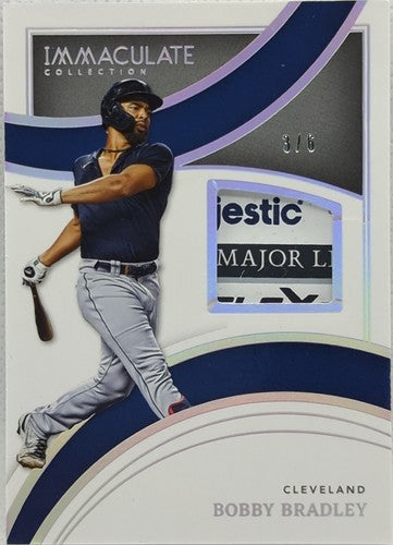 BOBBY BRADLEY 2022 Panini Immaculate Jersey LAUNDRY TAG LOGO PATCH #/6 Cleveland