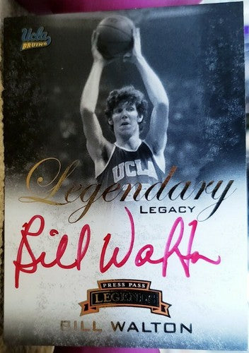 BILL WALTON 2008-09 Press Pass Legends Legacy RED INK AUTO SP #/50 UCLA Blazers