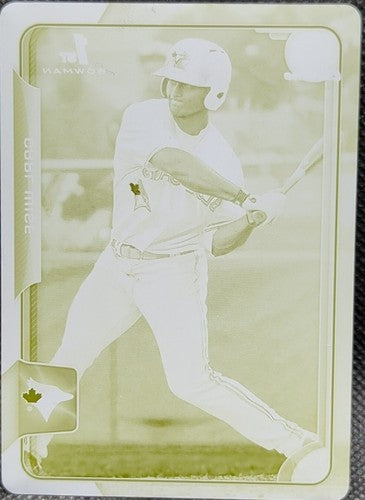CARL WISE 2015 Topps Bowman Draft 1st RC PRINTING PLATE SP #1/1 Blue Jays One of