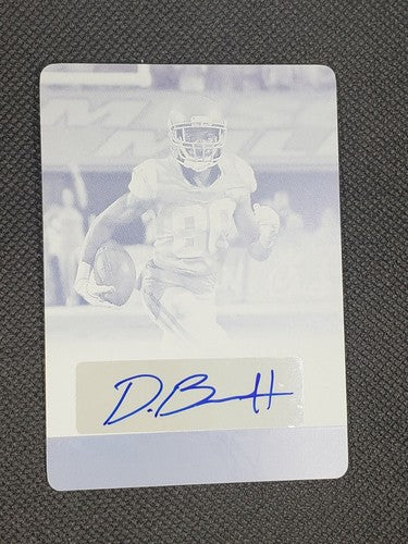 DEONTAY BURNETT 2018 Leaf Ultimate Draft AUTO PRINTING PLATE #1/1 Eagles Titans